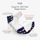 BASIC Cloth Diaper (Bluestar) + Changing Mat (S) Breezy Blue