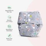 BASIC Cloth Diaper (Airplane) + Changing Mat (M) Breezy Blue