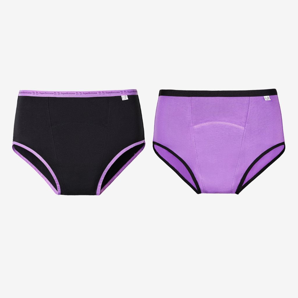 Assorted Ultra 6X Absorbent Leakproof Period Underwear - Pack of 2
