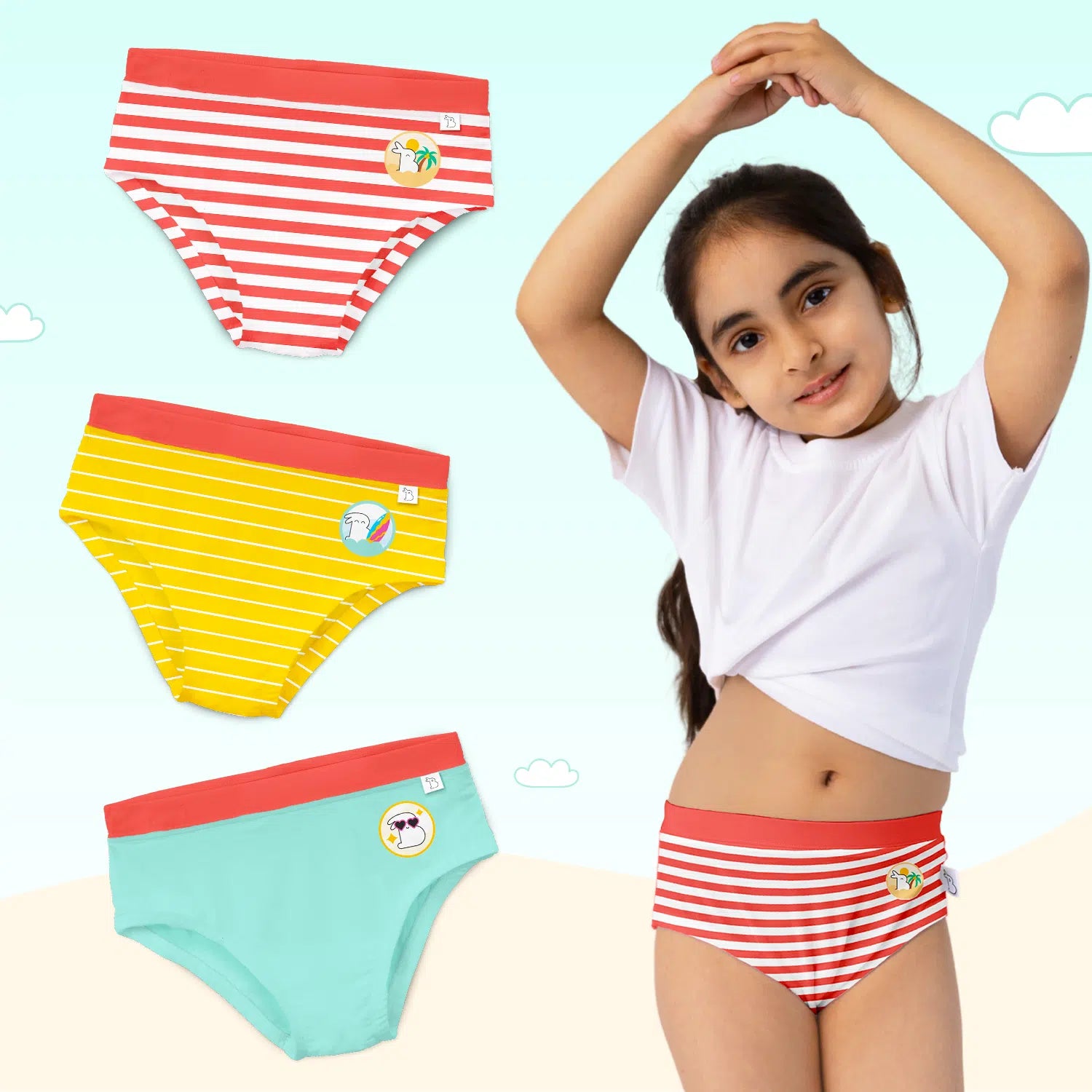 Supersoft Girls Briefs (Silky Snuggles) Pack of 3