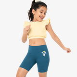 Cycling Shorts for Girls - Pack of 2 (Black Navy Blue)