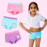 Pack of 3 Girl Boyshorts - Uni-con-verse