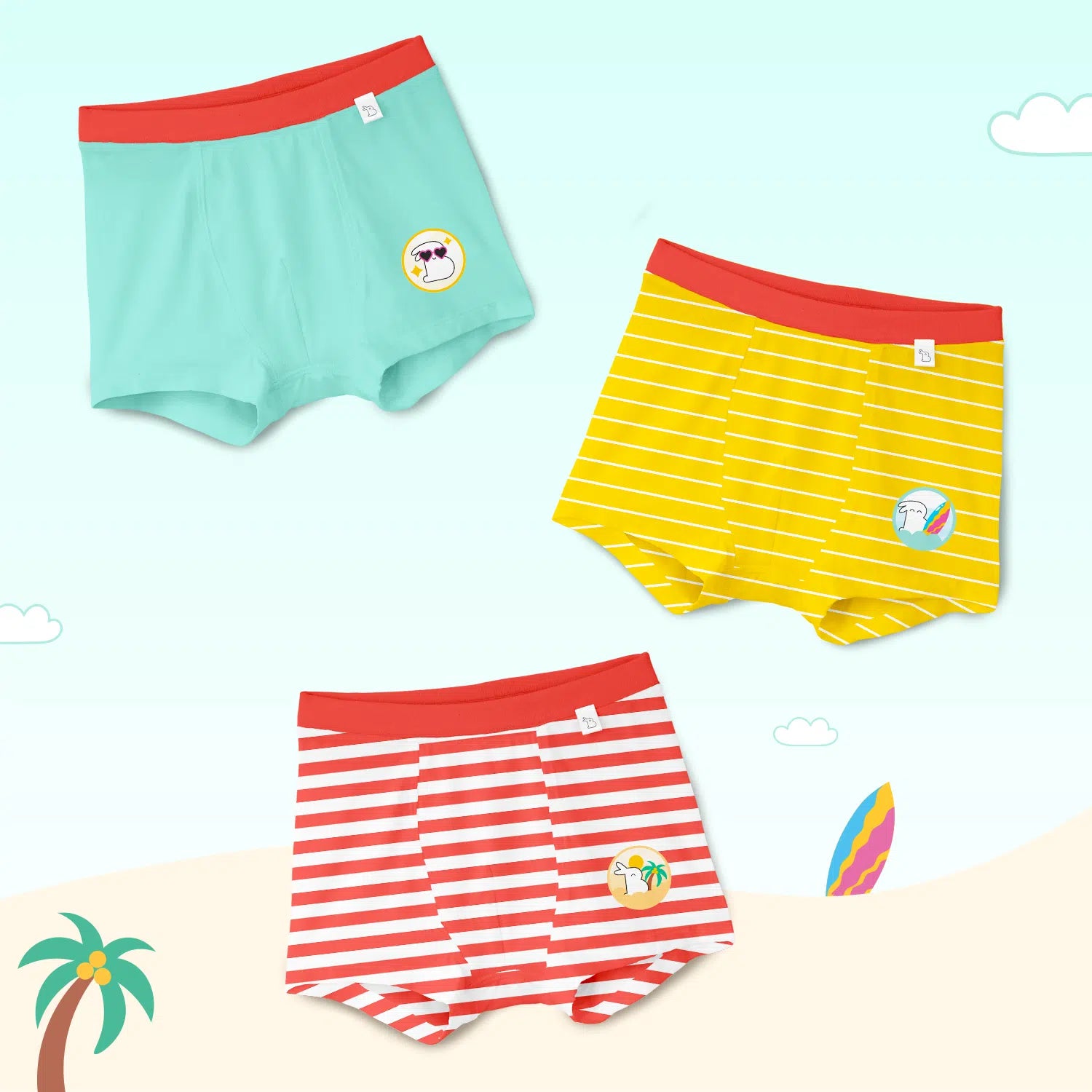 Supersoft Boys Trunks (Silky Snuggles) Pack of 3
