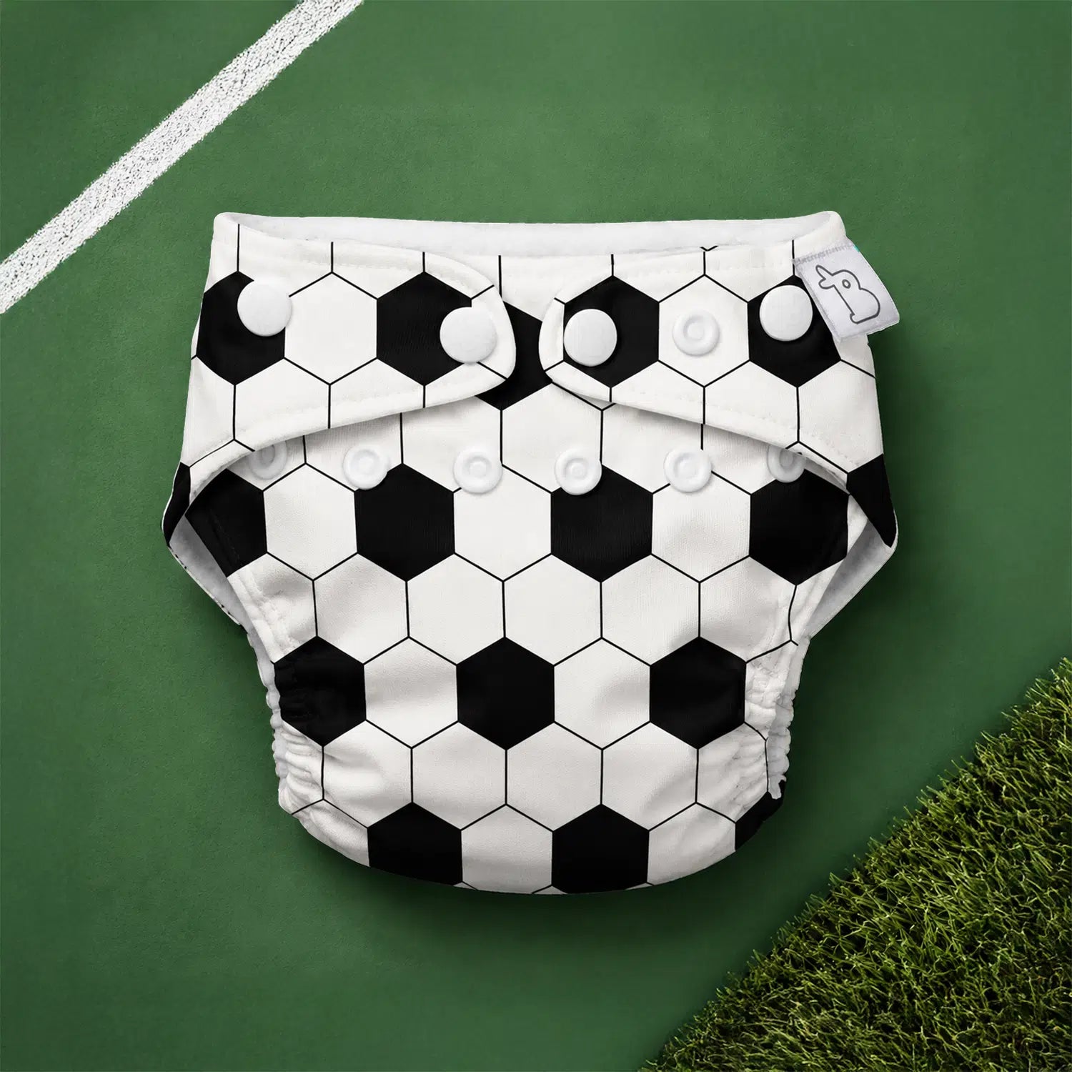 UNO Regular Cloth Diaper with only Dry Feel Pad (No Booster) - Little Footballer