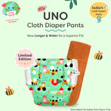UNO Cloth Diaper Pants Pack of 2 (Farmy Bummy, Ocean Bliss)