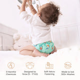 UNO Luxe Cloth Diaper & Soaker Set (Dry Feel Pad + Booster) - Sunset Safari