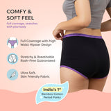 Ultra 6X Absorbent Leakproof Period Underwear (Pack of 5) - Black