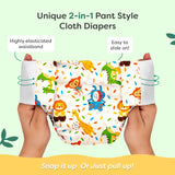 UNO Cloth Diaper Pants Pack of 3 (Jungle Beats, Sweet Twinkles, Muddy Meadows)
