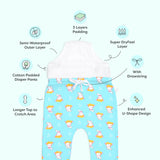 Adjustable Diaper Pants with Drawstrings + 6 Padded Underwear Combo