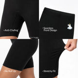 Cycling Shorts for Girls - Pack of 2 (Black)
