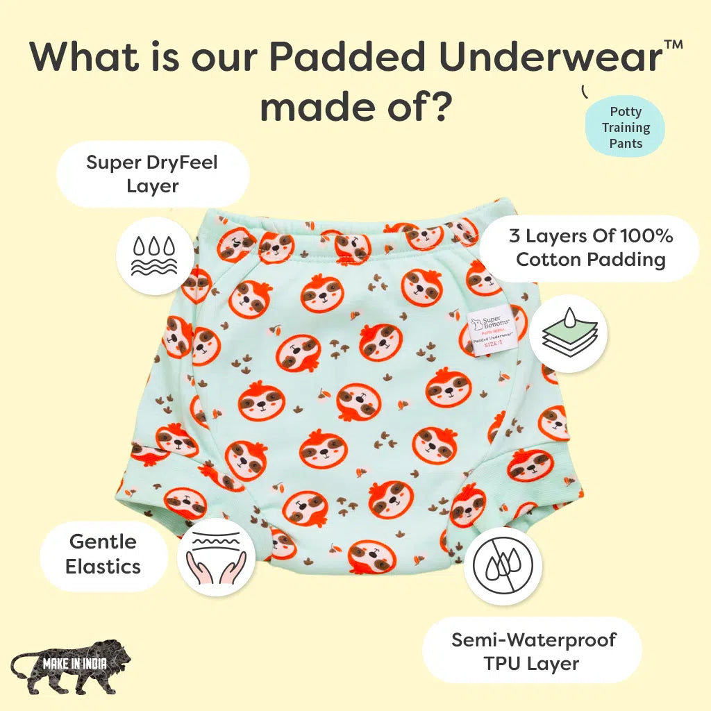 Choose Size & Print for Padded Underwear