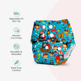 BASIC Cloth Diaper Pack of 2 (Pirates & Peaches)