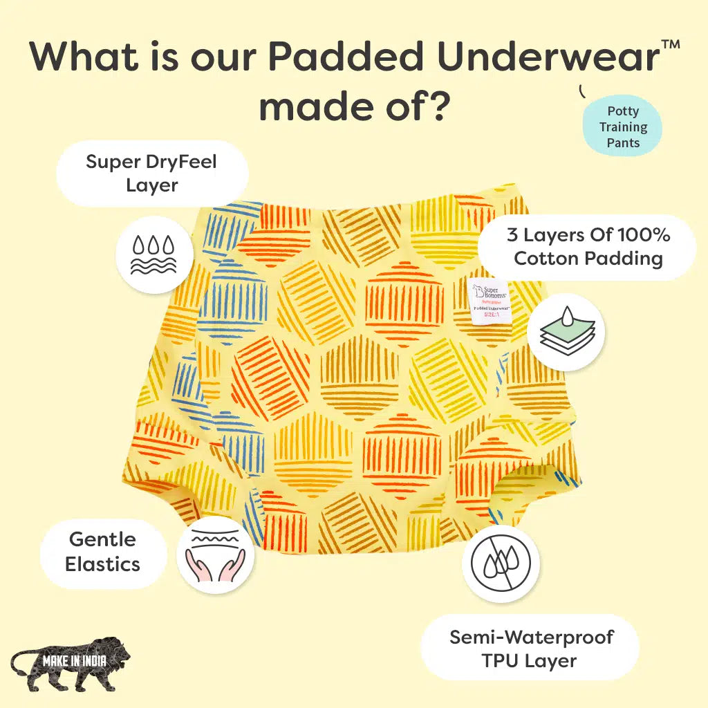Choose Size & Print for Padded Underwear