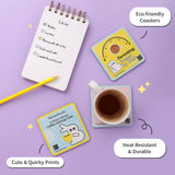 Bumazing Treasures - Coasters cum Magnet - Pack of 3 (Square)