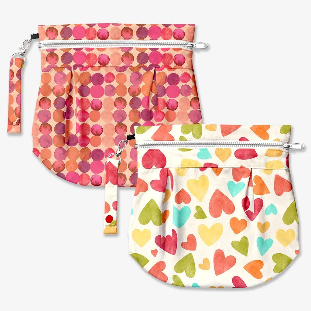 Waterproof Travel Bag Pack of 2 (Baby Hearts & Lil Crush)
