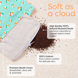 Mustard Seed Pillow with Muslin Cover - Dip n Dream