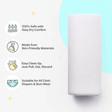 Disposable Easy Clean Top Sheets Pack of 100 Diaper Liners