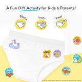 Girls Briefs Pack of 7 Bamboo Underwear with Stickers