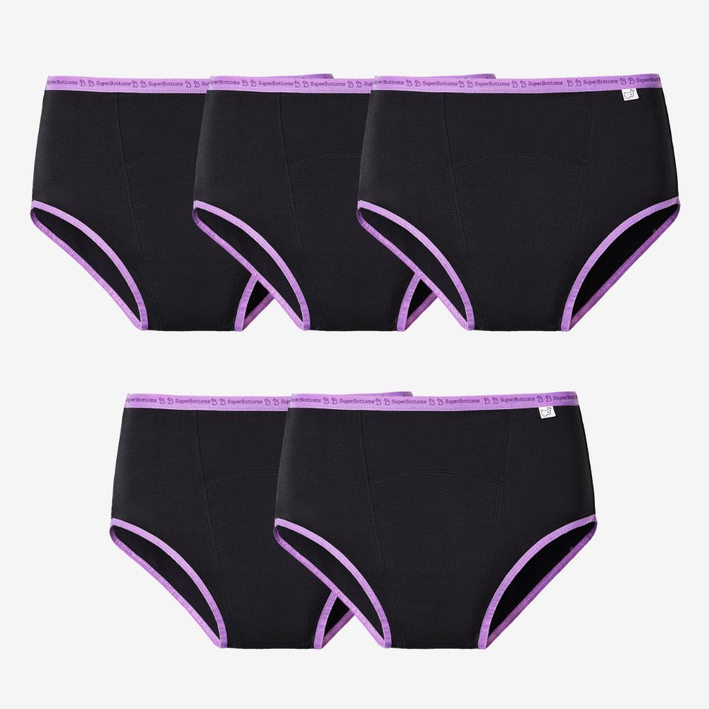 Black / XXS / Pack of 5