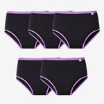 Period Underwear Pack of 5 Black