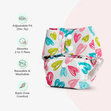 BASIC Cloth Diaper Pack of 2 (Hearts & Tie n Dye)
