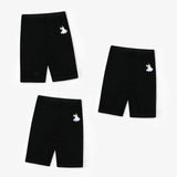 Cycling Shorts for Girls - Pack of 3 (Black)