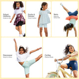 SuperSoft Cycling Shorts for Girls (Navy Blue)