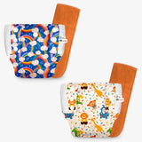 UNO Cloth Diaper Pants Pack of 2 (Jungle Beats & Sweet Twinkles)