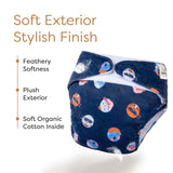 UNO Luxe Cloth Diaper & Soaker Set (Dry Feel Pad + Booster) - Space Buddies