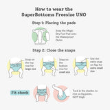 UNO Regular Cloth Diaper with only Dry Feel Pad (No Booster) - Little Footballer