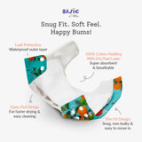 BASIC Cloth Diaper Pack of 2 (Pirates & Peaches)