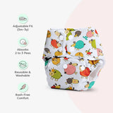 BASIC Cloth Diaper (Sheep) + Diaper Changing Mat - (S) (Peppy Pink)