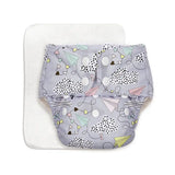 Airplane - BASIC Cloth Diaper, New & Improved with EasySnap & Quick Dry UltraThin Pad