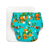 Peaches - BASIC Cloth Diaper, New & Improved with EasySnap & Quick Dry UltraThin Pad