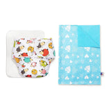 BASIC Cloth Diaper (Sheep) + Diaper Changing Mat - (S) (Peppy Pink)
