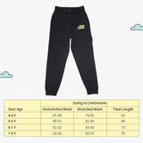 SuperBottoms Premium Joggers for Kids - Pack of 2 (Black & Orange)
