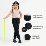 SuperBottoms Premium Joggers for Kids - Pack of 2 (Black & Orange)