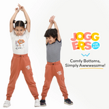SuperBottoms Premium Joggers for Kids - Pack of 3 (Orange)