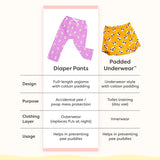 Diaper Pants - 2 Pcs