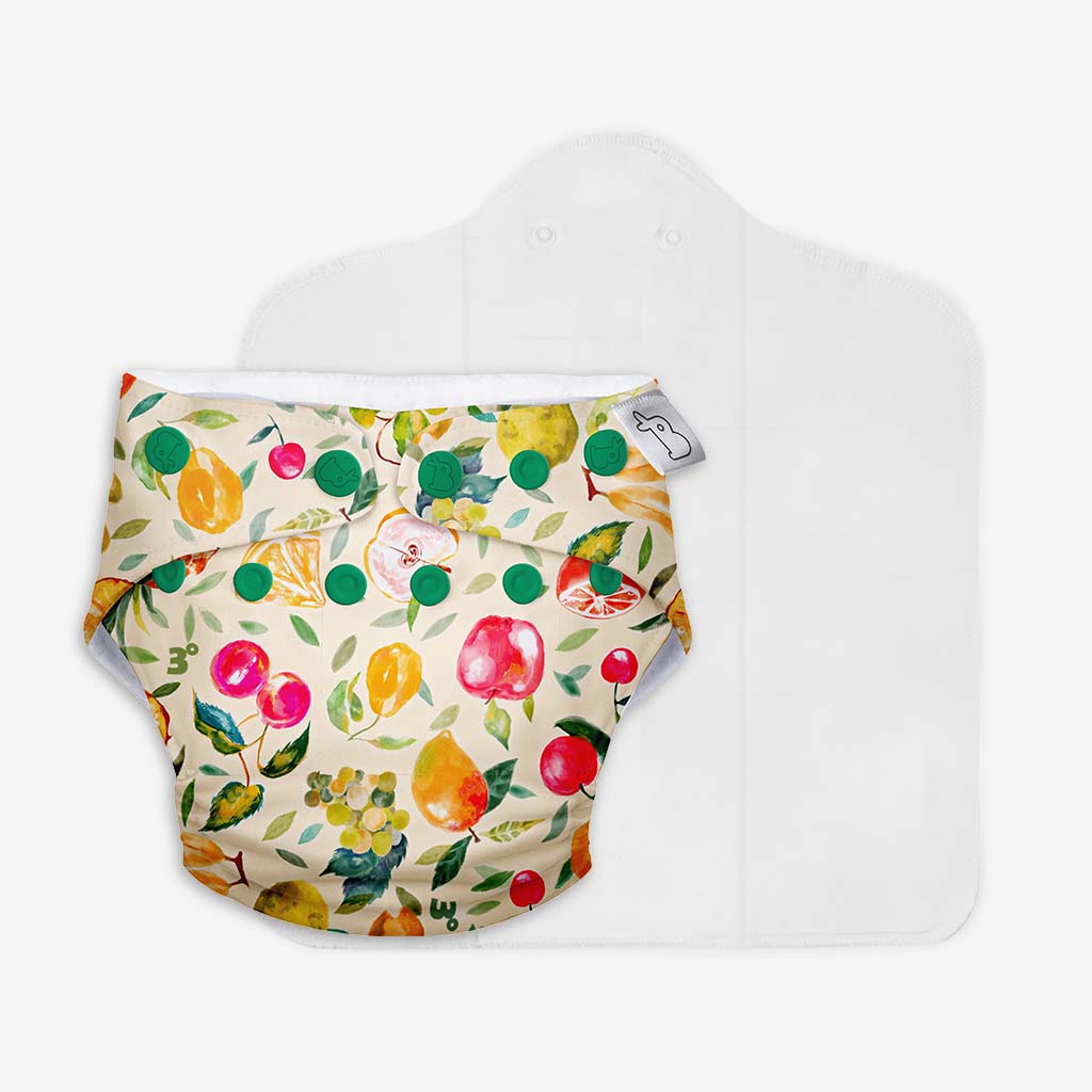 UNO Regular Cloth Diaper with only Dry Feel Pad (No Booster) - Fruit Burst