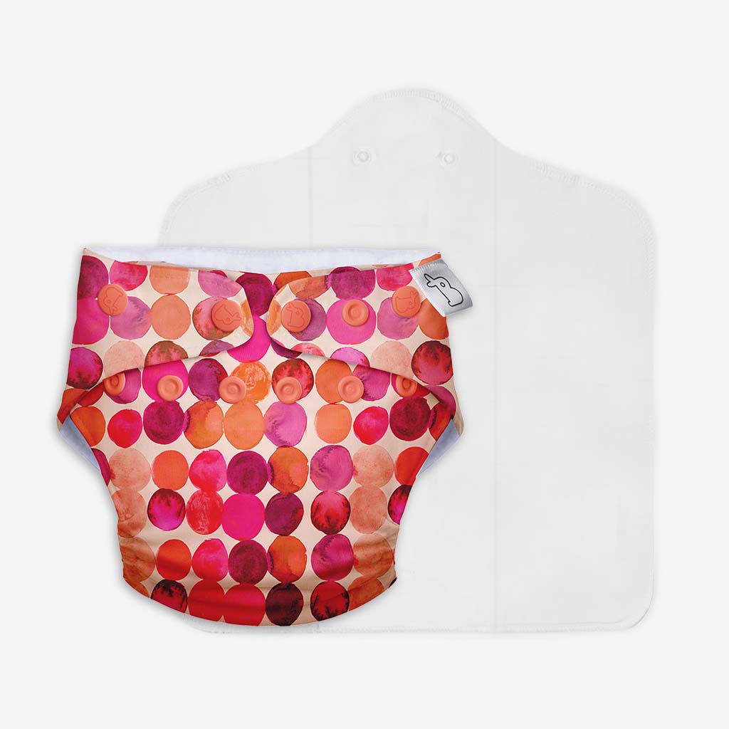 UNO Regular Cloth Diaper with only Dry Feel Pad (No Booster) - Li'l Crush