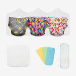 Freesize UNO Cloth Diaper Pack with Pads