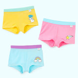 Pack of 3 Girl Boyshorts - Autumn Charm, Inky Pinky & Sky Snuggles
