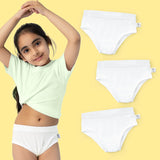 Pack of 3 Girl Briefs - White