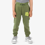 SuperBottoms Premium Joggers for Kids - Pack of 2 (Olive Green & Orange)