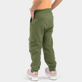 SuperBottoms Premium Joggers for Kids - Pack of 2 (Olive Green & Orange)