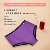 MaxAbsorb Incontinence / Bladder Leak Underwear Pack of 2 - Black and Lilac