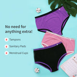 MaxAbsorb Incontinence / Bladder Leak Underwear Pack of 2 - Black and Lilac
