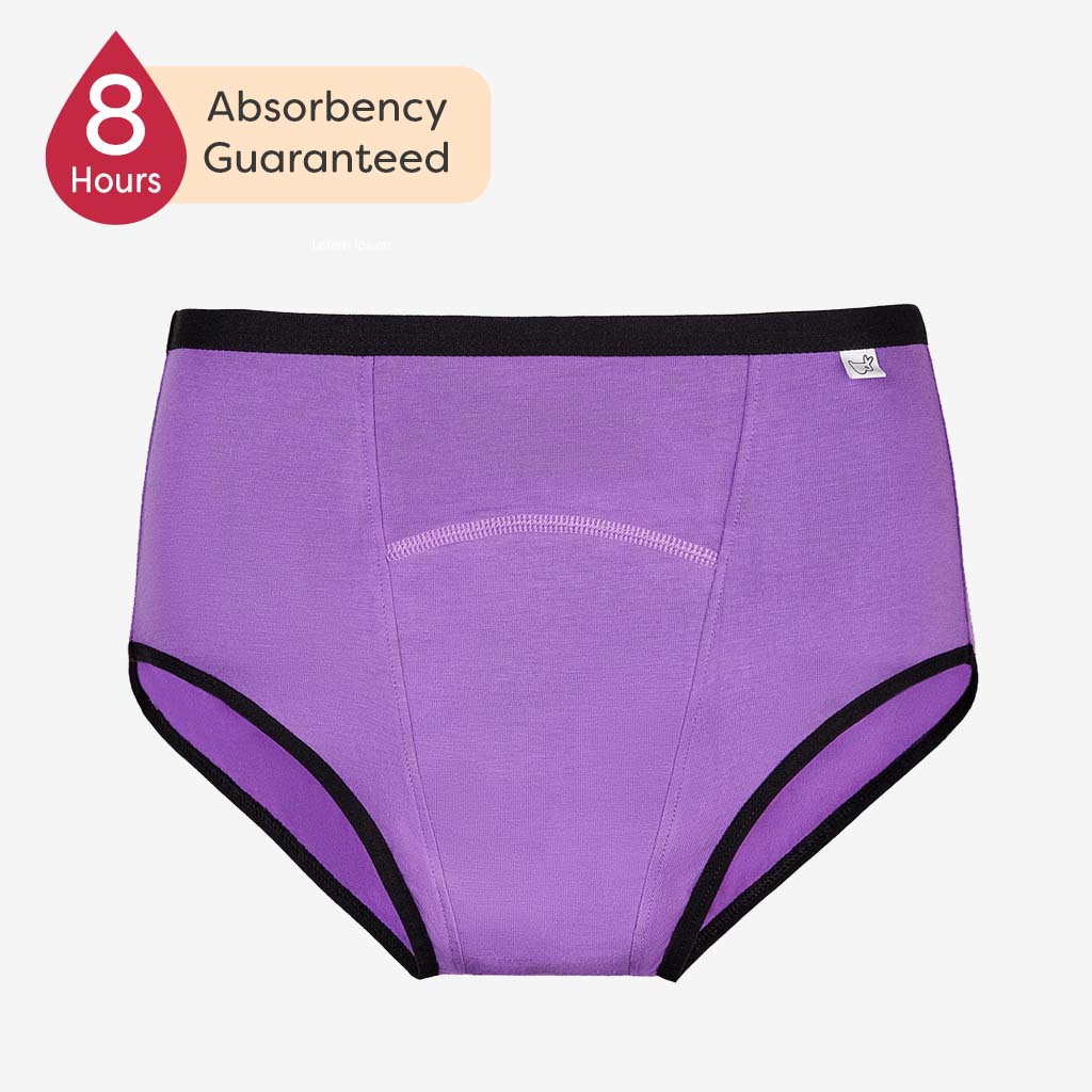 Ultra 6X Absorbent Leakproof Period Underwear - Lilac