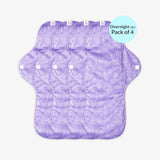 Overnight Cloth Pads Pack of 4 Reusable Leak Lock